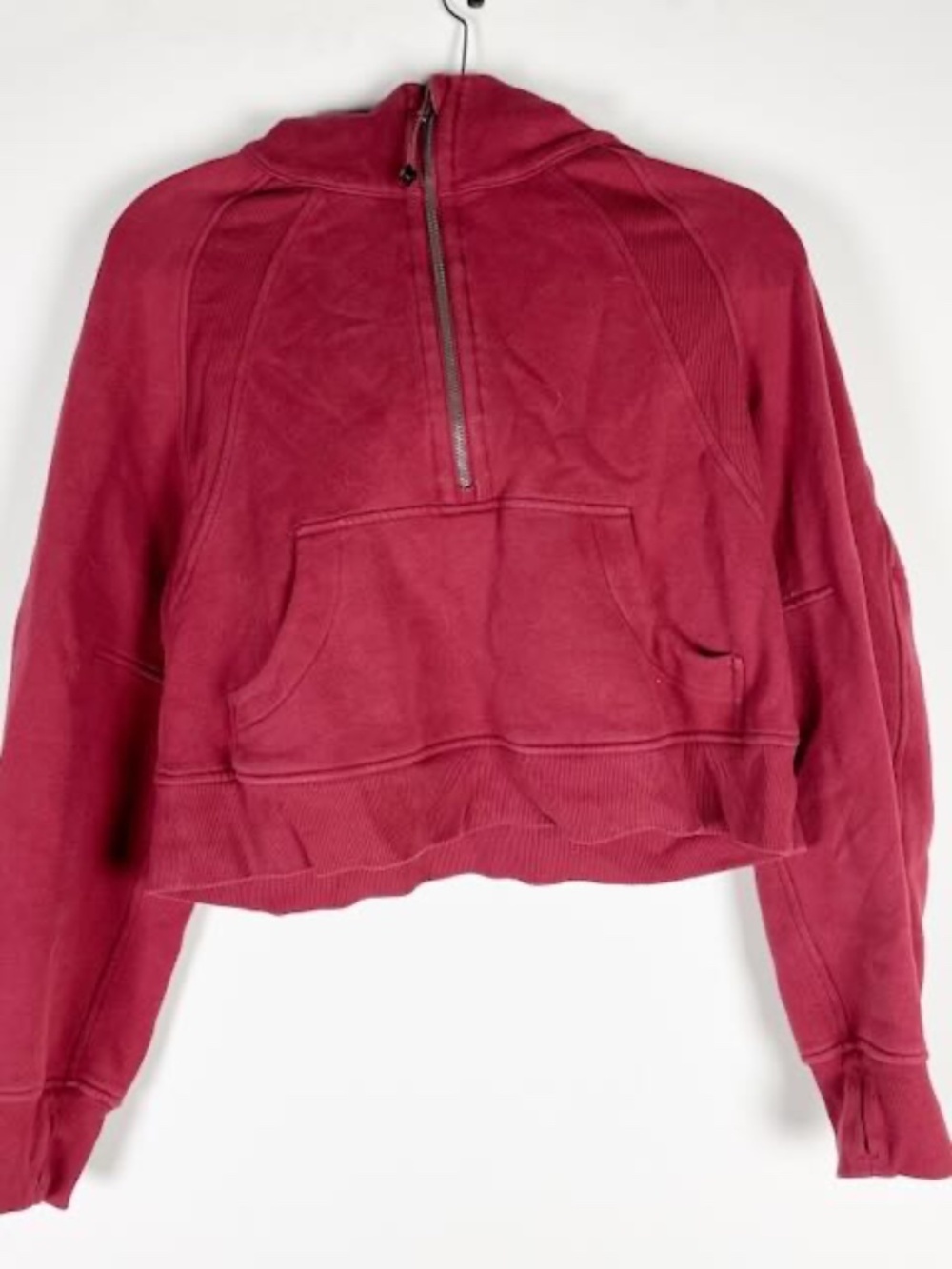 Lululemon Women's Scuba Oversized Half Zip Copped Pullover Hoodie Sweater XS/S